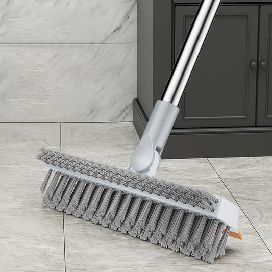 Three In One Bathroom Long-handled Bristle Cleaning Brush
